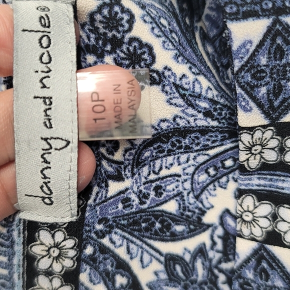 Danny and Nicole blue dress sz 10p - Picture 5 of 11